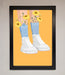 Flowers In Socks Framed Poster - Hi Society