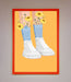 Flowers In Socks Framed Poster - Hi Society