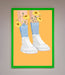 Flowers In Socks Framed Poster - Hi Society