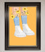 Flowers In Socks Framed Poster - Hi Society