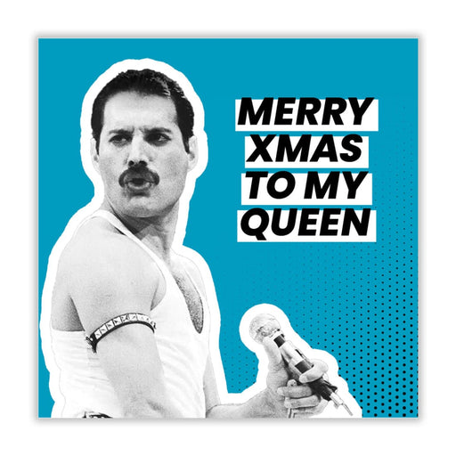 Freddie Mercury | Merry Xmas To My Queen Christmas Card -