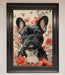 French Bulldog In Flowers Framed Print - Hi Society