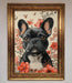 French Bulldog In Flowers Framed Print - Hi Society