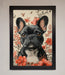 French Bulldog In Flowers Framed Print - Hi Society