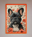 French Bulldog In Flowers Framed Print - Hi Society