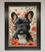 French Bulldog In Flowers Framed Print - Hi Society