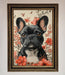 French Bulldog In Flowers Framed Print - Hi Society