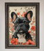 French Bulldog In Flowers Framed Print - Hi Society