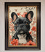 French Bulldog In Flowers Framed Print - Hi Society