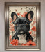 French Bulldog In Flowers Framed Print - Hi Society