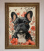 French Bulldog In Flowers Framed Print - Hi Society