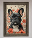 French Bulldog In Flowers Framed Print - Hi Society