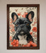 French Bulldog In Flowers Framed Print - Hi Society