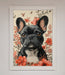 French Bulldog In Flowers Framed Print - Hi Society