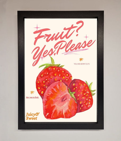 Fruit Yes Please Framed Poster - Hi Society