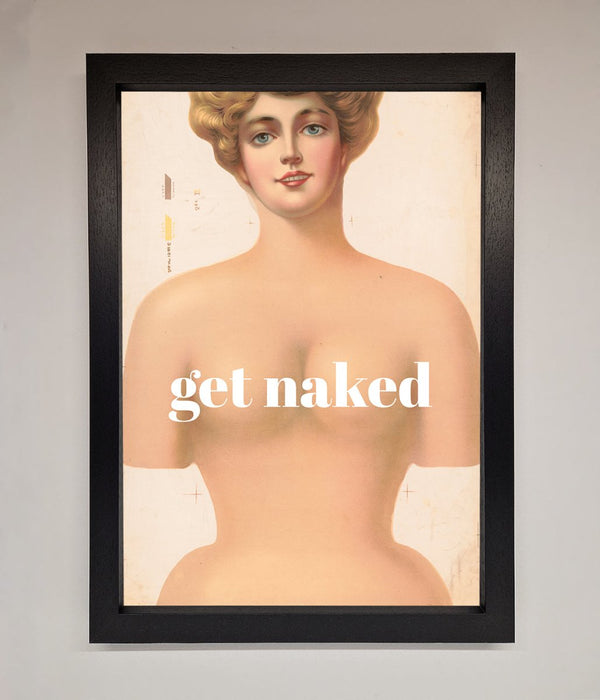 Get Naked Framed Poster - Hi Society