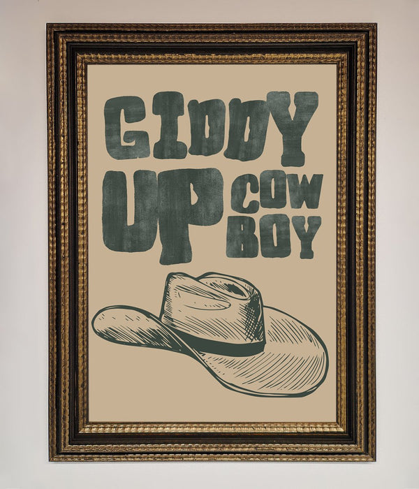 Giddy Up Framed Poster - Hi Society