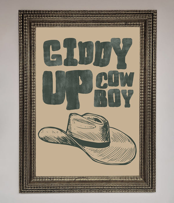 Giddy Up Framed Poster - Hi Society