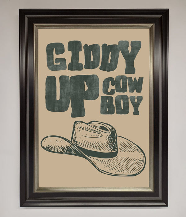Giddy Up Framed Poster - Hi Society