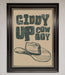 Giddy Up Framed Poster - Hi Society