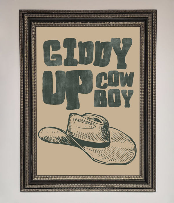Giddy Up Framed Poster - Hi Society