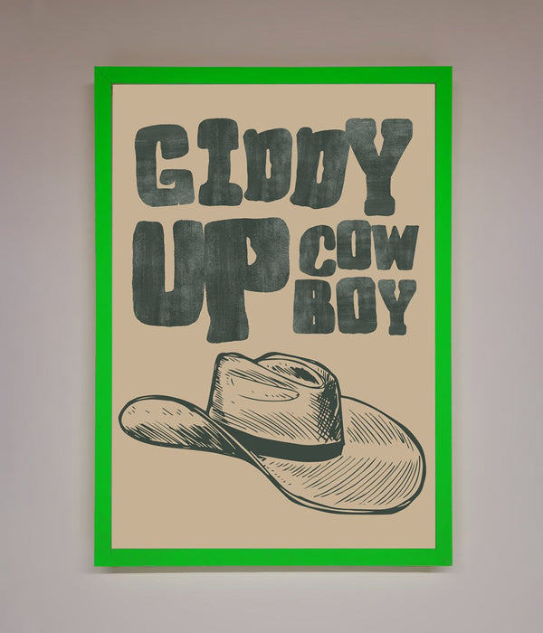 Giddy Up Framed Poster - Hi Society