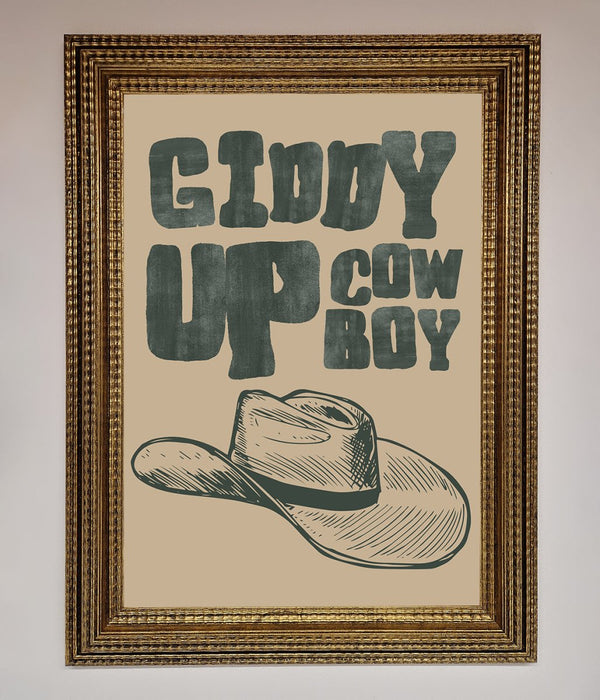 Giddy Up Framed Poster - Hi Society