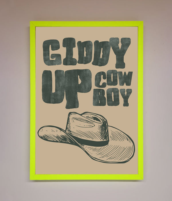 Giddy Up Framed Poster - Hi Society