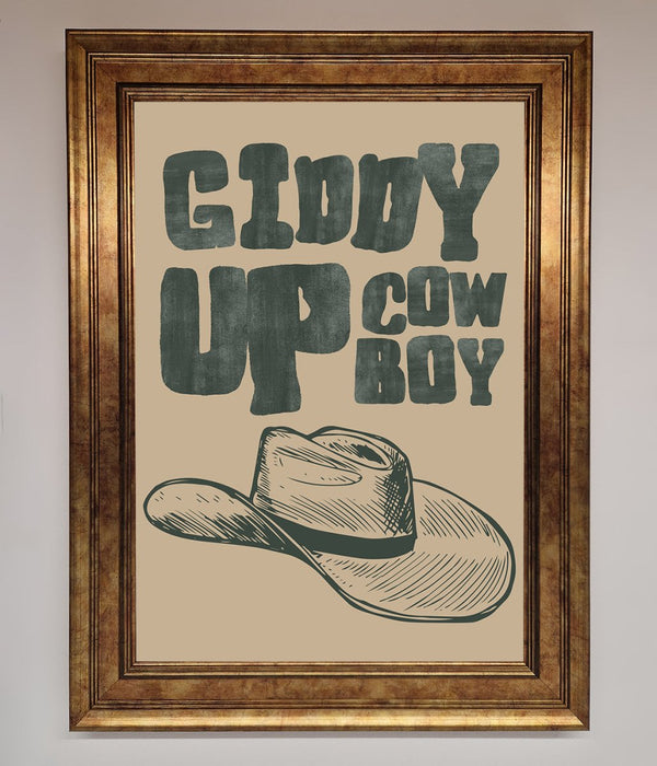 Giddy Up Framed Poster - Hi Society