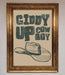 Giddy Up Framed Poster - Hi Society
