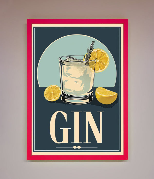 Gin Illustration Framed Poster - Hi Society