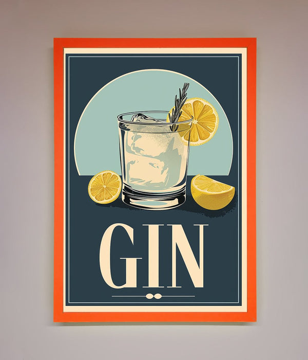 Gin Illustration Framed Poster - Hi Society