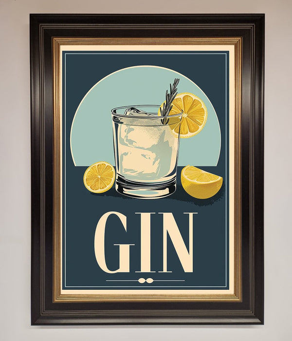 Gin Illustration Framed Poster - Hi Society