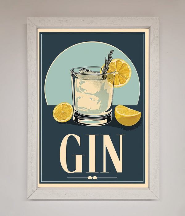 Gin Illustration Framed Poster - Hi Society