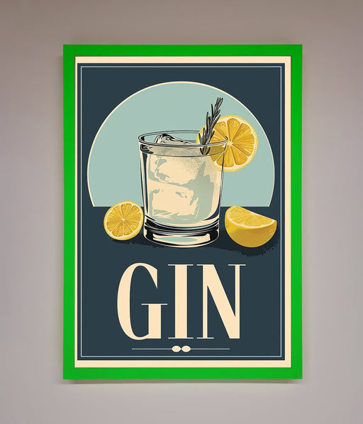 Gin Illustration Framed Poster - Hi Society
