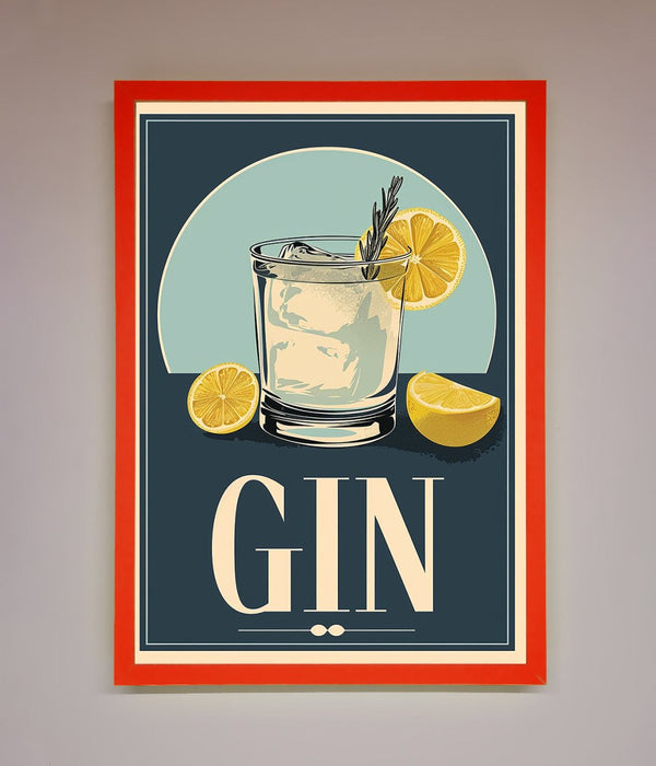 Gin Illustration Framed Poster - Hi Society