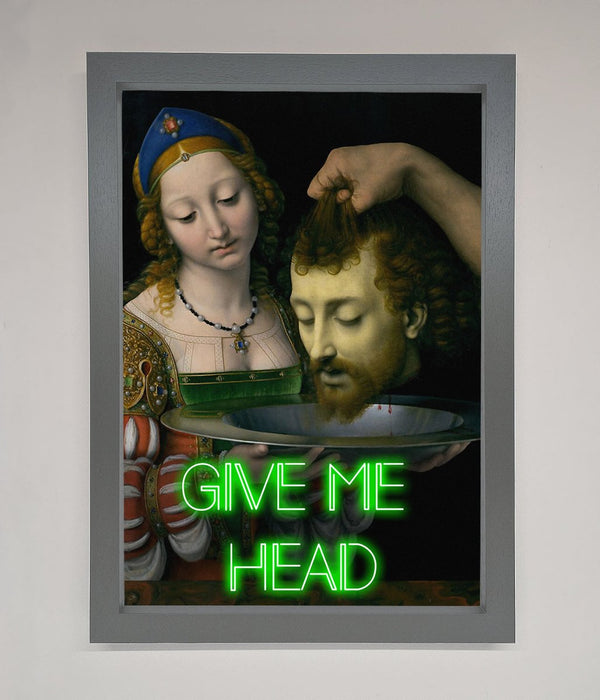 Give Me Head Renaissance Framed Poster - Hi Society