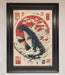 Godzilla Rises Red Sun Framed Poster - Hi Society