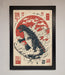 Godzilla Rises Red Sun Framed Poster - Hi Society