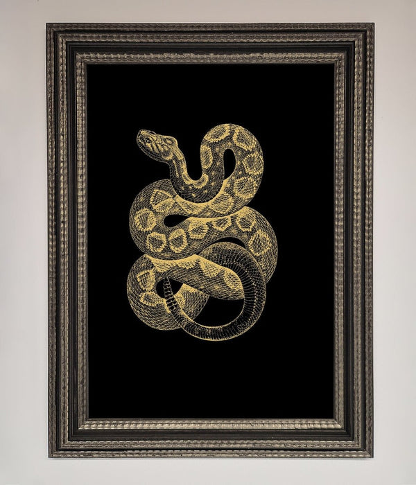 Golden Serpent Framed Wall Art - Hi Society