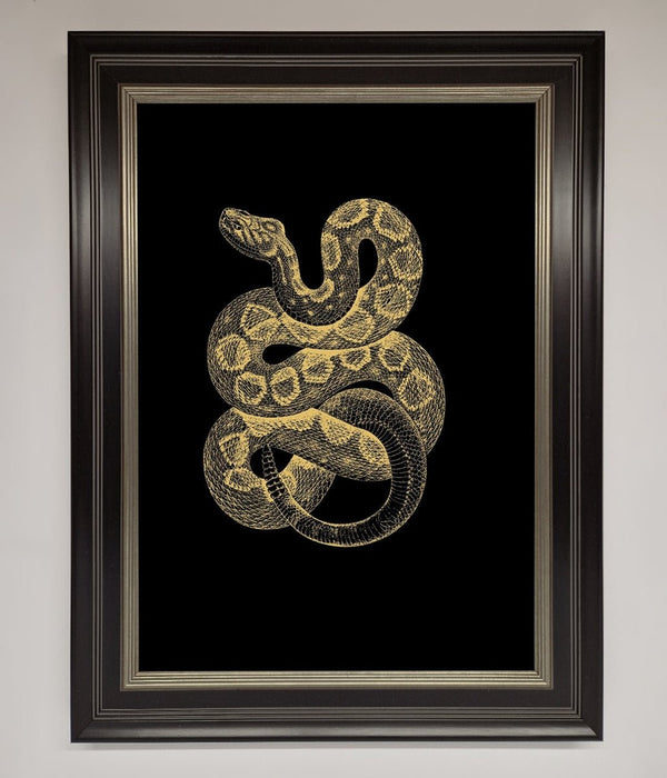 Golden Serpent Framed Wall Art - Hi Society