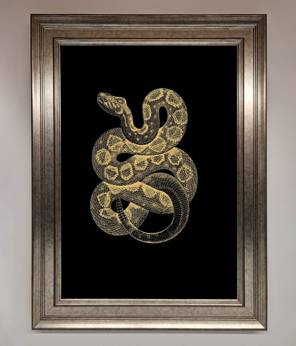 Golden Serpent Framed Wall Art - Hi Society