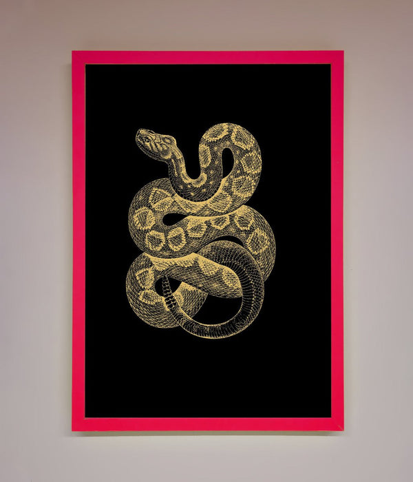Golden Serpent Framed Wall Art - Hi Society