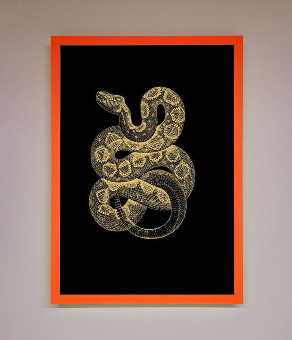 Golden Serpent Framed Wall Art - Hi Society