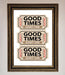 Good Times Beige Framed Wall Art - Hi Society