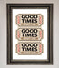 Good Times Beige Framed Wall Art - Hi Society
