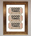 Good Times Beige Framed Wall Art - Hi Society