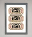 Good Times Beige Framed Wall Art - Hi Society