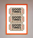 Good Times Beige Framed Wall Art - Hi Society