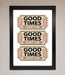 Good Times Beige Framed Wall Art - Hi Society